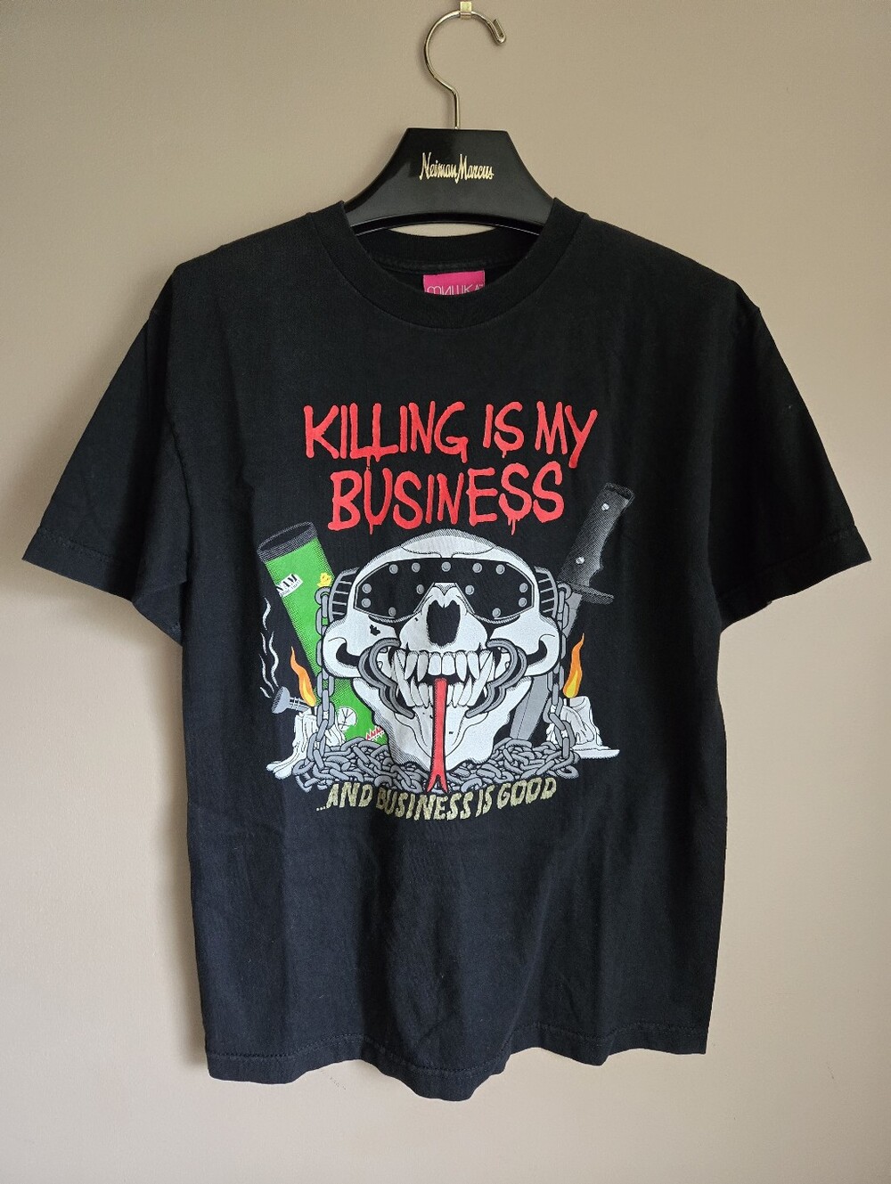 MISHKA x MEGADETH VIC RATTLEHEAD / KILLING IS MY BUSINESSES SHIRT * RARE* Sz.M